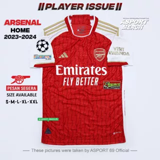 ARSENAL PLAYER ISSUE JERSEY BOLA ARSENAL HOME NEW 2023 2024 JERSEY ARSENAL PI PREMIUM HIGH QUALITY