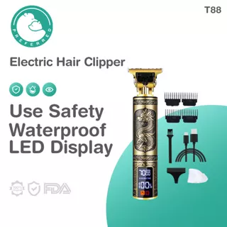 Preferred T88 Alat Cukur Elektrik Profesional Hair Trimmer Detailer T99 Electric Hair Clipper Mini Portable Hair Clipper Rechargeable USB Haircut Hair Trimming Cukur Rambut/ Mesin Cukur Rambut / Pisau Cukur Jenggot