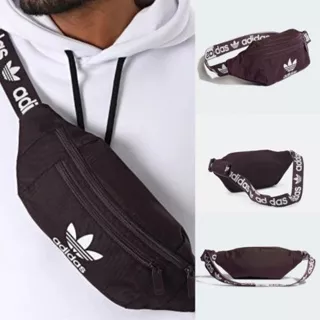 Tas Adidas Original Essential Crossbody Adidas Nylon Waistbag Tartan Camo Urban Waistbag Sling Bag