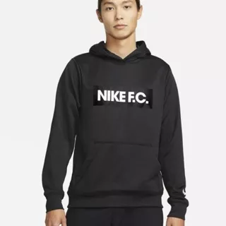 Nike Hoodie Sepak Bola Pria Dri-Fit Nike F.C. Libero - Hitam [DC9076-010] Original