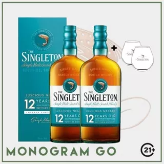 Singleton 12 Years Old Luscious Nectar 700ml (2 Bottles + 2 Glass Singleton)