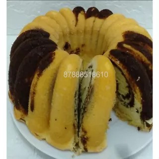 BOLU MARMER PREMIUM BESAR ( 24Cm)/CAKE JADUL/ KUE MARMER/MARBLE CAKE/CAKE MARMER