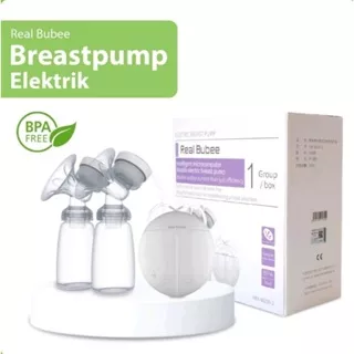 Pompa ASI Elektrik Real Bubee Original / Breast Pump Electric / Breastpump ASI Otomatis 2 Botol Susu double ganda