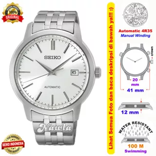 Seiko Automatic SRPH85K1 Classic Silver - Jam Tangan Pria SRPH85