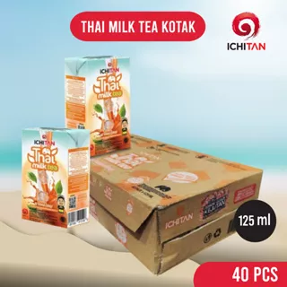 Ichitan Thai Milk Tea Kotak 125ml 1 kardus isi 40 pcs