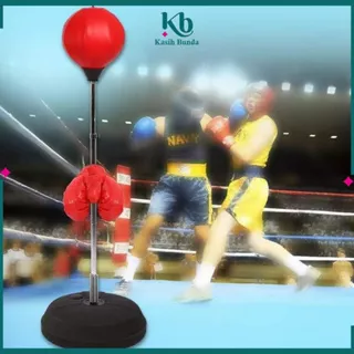 Childrens Boxing Toys Mainan Alat Latihan Tinju Set Anak / Sarung Tinju Maenan Samsak Tinju / Speed Boxing Ball Import BUNDA M62