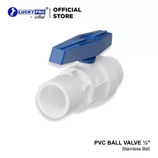 LuckyPro Ball Valve Stop Keran Kran 1/2 3/4 Inch PVC