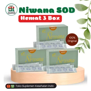 3 BOX NIWANA SOD Antioksidan Lawan Kanker, Diabetes, jantung Koroner