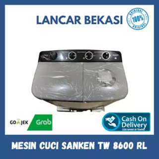 Mesin Cuci Sanken 2 Tabung Sanken TW 8600 RL 8 KG Low watt - GARANSI RESMI