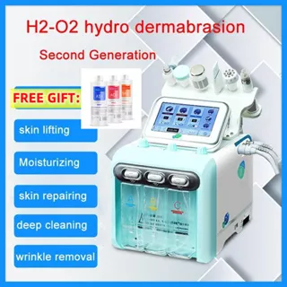 Hydra Facial / Aqua Peel Hydrogen Oxygen dermabrasion hydra skin scrubber ultrasound rf setrika wajah dingin / Hydra Peel / alat facial wajah