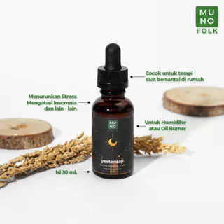 MUNO Folk - TIME Series Fragrance Oil 30ml I Pengharum Ruangan Aromaterapi | Diffuser