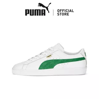 PUMA Sepatu Kets Pria Basket Classic 75Y PUMA White-Archive Green-PUMA Gold