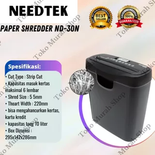 Mesin Penghancur Kertas Needtek ND-30N Paper Shredder ND-30N Needtek