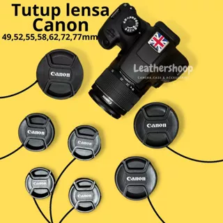 Tutup Lensa Canon Diameter 77mm 72mm 62mm 58mm 55mm 52mm 49mm Lens Cap