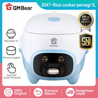 GM Bear Rice Cooker Magic Com 1 Liter 2047 - Penanak Nasi Mini