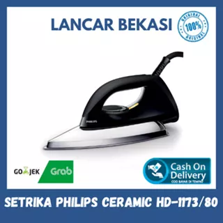 Setrika Philips Ceramic HD-1173/80 Black - Garansi Resmi, Original & Awet