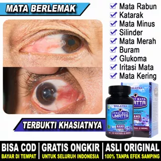 Obat mata berlemak, mata minus, rabun jauh, mata merah, iritasi mata, glukoma, pterigium, penglihatan ganda, mata kering, katarak, silinder, buram SEHAT MATA LIMATTA 30 SOFTGEL