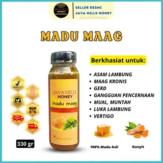 Madu Maag Java Hills Honey - Spesial Atasi Masalah Sakit Maag & Nyeri Asam Lambung | Madu Maag Herbal