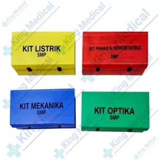 Kit Fisika SMP/SLTP Set of 4 (Mekanika-Optika-Listrik-Panas)