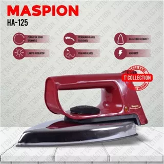 Setrika Maspion / Dry Iron HA-125 (300 Watt)