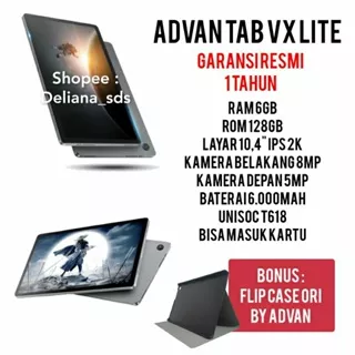 Tab Advan VX Lite 6/128 Garansi Resmi 1 Tahun Advan Tab VX Lite 6/128 Tablet Advan VX Lite 6/128 Advan VX Tab Lite 6/128 Tab Advan Tablet Advan