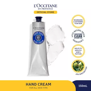 L'Occitane Shea Hand Cream 150Ml - Krim Tangan Shea Butter Aroma Melati Melindungi Kulit Kering Vitamin E Anti Oksidasi