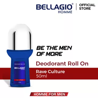 Bellagio Deodorant Roll On Rave Culture (Red, 50ml)