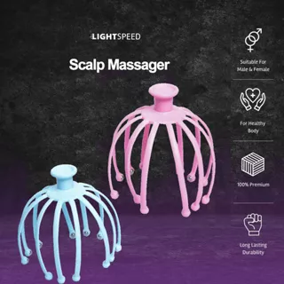LIGHTSPEED Scalp Massage / Rolling Ball Head Massager / Alat Pijat Kepala Manual / Head Massage