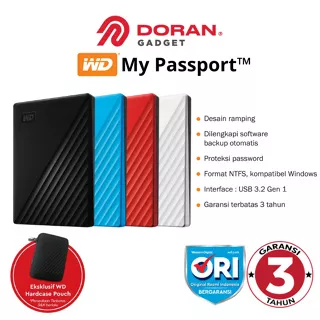 Harddisk Hardisk Hard Disk HDD External Eksternal Portable Portabel 1TB 2TB 4TB 5TB | 1 2 4 5 TB Tera WD My Passport - Garansi 3 Tahun