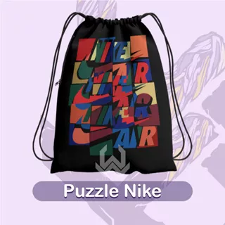 ZCO - Tas Serut String Bag Full Print Thrahser Fire Tas Futsal Mini Soccer Tas Olahraga Gym Puzzle Nike