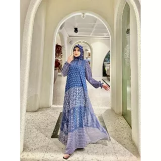 Gamis Set Hijab Tribal Haji Shellasaukia