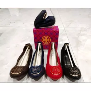 Sepatu Flat Tory burch New Arrival Croco motif premium kulit asli / Sepatu kerja kantoran kantor