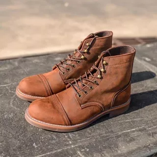 Sepatu Gentleman Iron ranger Boots Pria 8111 Crazy Horse Genuine Leather