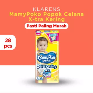 Popok Bayi MamyPoko Popok Celana X-tra Kering L 28pcs