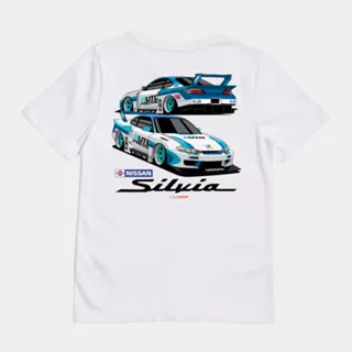 KRMK Kaos T Shirt Anak NISSAN SILVIA S15 AUTO FINESSE LBWK LIBERTY WALK V3 Kaos Otomotif