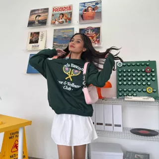 Love and Wellness Club Oversized Crewneck | Angels' Basement