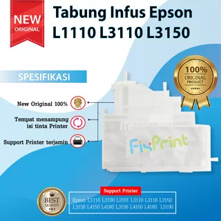 Tabung CISS Infus Epson L1110 L3110 Ink Tube Printer L1110 L1210 L1250 L1256 L3100 L3101 L3110 L3210 L3116 L3150 L3156 L3250 L3256 L5190 L5290 L5296