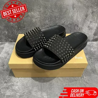 sandal lb mirror quality 1:1 grade authentic vvip quality sandal import sendal mirror sendal import slip on mirror slip on unisex sandal jepit mirror slip on import sandal kulit pria sendal import