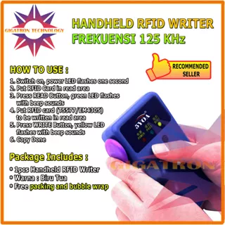 RFID Duplicator Alat Writer Copier RFID 125Khz EM4100 125Khz Handheld RFID Card Duplicator Reader Program Duplikat Kartu Akses Copy