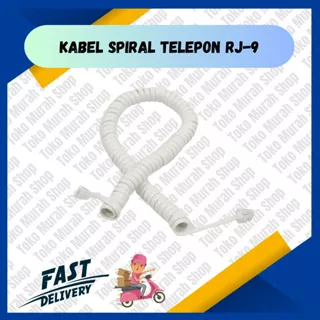 Kabel Telepon Spiral Telepon Rumah RJ-9