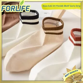 Kaos kaki import korea unisex/ Kaos kaki soft motif polos garis dan bear