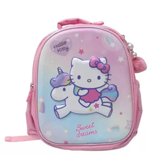 Hello Kitty Tas Ransel Anak Pony Rainbow - Pink