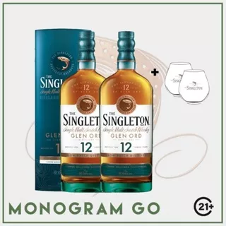 Singleton 12 Years Old Glen Ord 700ml (2 Bottles + 2 Glass Singleton)
