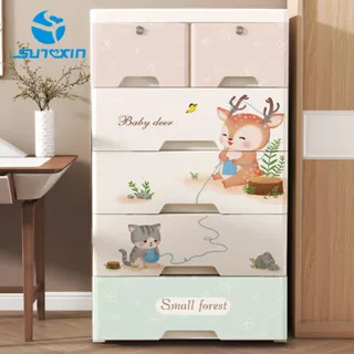 SUNXIN Lemari Pakaian Anak 50CM S92/Lemari bayi Plastik / Plastic Storage Cabinet Lemari /Laci Plastik