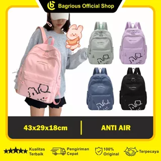 Tas Sekolah Anak Perempuan Korean Style Tas Ransel Sekolah Wanita Korea Style Import Tas Sekolah Cewek SD SMP SMA Tas Ransel Sekolah Anti Air Waterproof Tas Ransel Kecil Besar RSK18