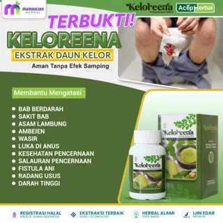 Obat BAB Berdarah Obat Sakit BAB Obat Diare Obat Fistula Ani Obat Ambeien & Wasir Obat Asam Lambung Obat Gerd Obat Cacingan Keloreena Ekstrak Daun Kelor Pilihan 100% Asli