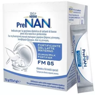 Nestle PreNAN HMF (Human Milk Fortifier) FM 85, 72gr (72x1g)