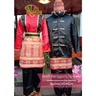 baju adat tradisional aceh nanggoro//pakaian adat nusantara aceh nanggoro untuk dewasa satuan