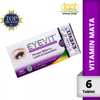 EYEVIT Tablet - 1 Strip @ 6 Tablet - Suplemen Kesehatan Mata