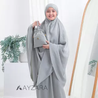 Ayzara - Mukena Anak Santorini Silk Premium Traveling 2 in 1 Mahira Series